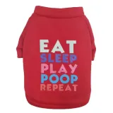 Pet Dog Cloth Security Slogan Solid Color Puppy Cloth