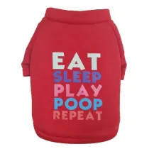 Pet Dog Cloth Security Slogan Solid Color Puppy Cloth