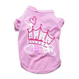 Pet Dog Cloth Teddy Hamburger Printed Vest