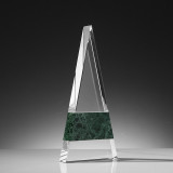 Fashion Marble Triangle Style Crystal Trophy Optical Award
