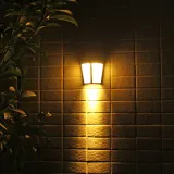 LED Outdoor Wireless Wall Mounted Solar Powered Garden Post Wall Lamp Solar Fence Lights