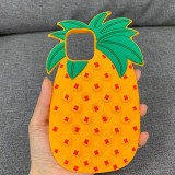 Pop It Fidget Toys Yellow Pineapple Soft Silicone iPhone Case For iPhone 12 11 Pro Max 12