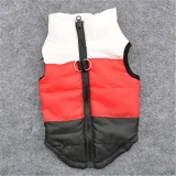 Pet Dog Color Stitching Winter Cotton Vest Puppy Cloth