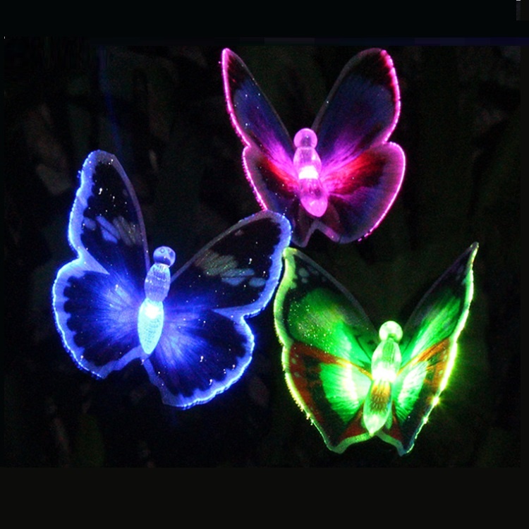 Smart Landscape Lawn Solar Garden Light Led Colorful Change Outdoor Waterproof Butterfly Solar Lamp