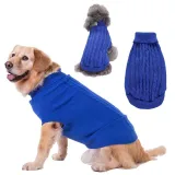 Pet Dog Cloth Solid Color Keep Warm Sweater Puppy Cloth