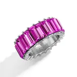 Silver Geometric Zircon Fashion Jewelry Inlaid Diamond Women Ring