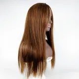 Women Parting Straight Synthetic Wig Natural Long Hair Wigs