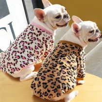 Pet Cartoon Pattern Printed Soft Fleece Puppy Clothes Shirt Outfits Sweatshirt