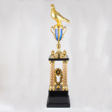 Resin Golden Pigeons Style Metal Trophy Award