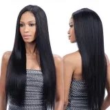 Women Parting Straight Synthetic Wig Natural Long Hair Wigs