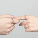 Silver Permanent Knot With A Small Niche Of Simple Rings Adjustable Ring INS Style