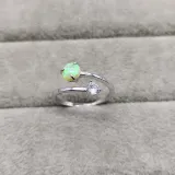 Sterling Silver Solitaire Round Cut Zirconia and Gem Gemstone Rings