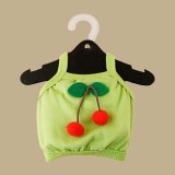 Pet Dog Cat Cloth St. Patrick's Day Green Vest with Cherry