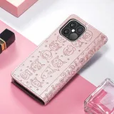 Leather Printed Animal Paw Flip Wallet Drop Proof Phone Case for iPhone13 12 11 Pro Max