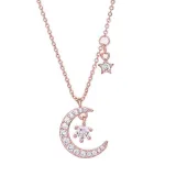 Choker Star Pendant Simple Charms Chain Women Fashion Accessories Jewelry Moon Necklace