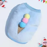 Pet Dog Cloth Coral Fleece Ice Cream Printed Keep Warm Puppy Winter Cloth