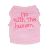 Pet Dog Cloth Teddy Solid Color Slogan Vest Puppy Cloth