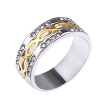 Men Silver Fashion Jewelry Inlaid Diamond Women Ring