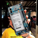 Printed Disassembly Circuit Board Diagram Drop Proof Phone Case for iPhone13 12 11 Pro Max