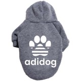 Pet Dog Cloth Slogan Keep Warm Outdoor Hooded Sweatshirt Puppy Cloth