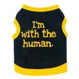 Pet Dog Cloth Teddy Solid Color Slogan Vest Puppy Cloth