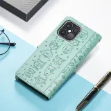 Leather Printed Animal Paw Flip Wallet Drop Proof Phone Case for iPhone13 12 11 Pro Max