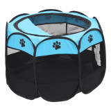 Octagonal Cage Fence Pet Tent Foldable Dog Kennel Pet Kennel