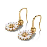 Silver Zircon Chrysanthemum Pendant Chain Jewelry Necklaces Women Rings Jewelry Sets