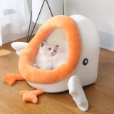 3D Cartoon Semi Closed Cat Nest Pet Kennel