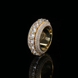 18K White Gold Pave Princess Cut Zirconia Rings