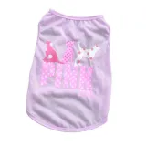 Pet Dog Cloth Teddy Printed Doggy Puppy Breathable Vest Cloth