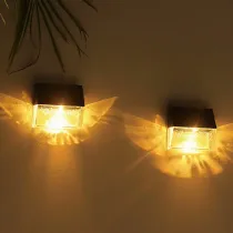 Solar Panel Small Mini Fairy Solar Powered Butterfly Shadow Led Wall Lights For Garden Outdoor