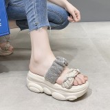 Women Platform Bare Instep Sports Slipper Sandals