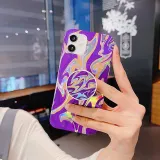 Colorful Laser Flash Powder Drop Proof Phone Case for iPhone13 12 11 Pro Max with Ring Buckle Bracket