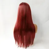 Women Parting Straight Synthetic Wig Natural Long Hair Wigs