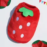Pet Dog Cloth Coral Fleece Ice Cream Printed Keep Warm Puppy Winter Cloth