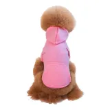 Pet Dog Cloth Solid Color Hooded Sweatshirt Puppy Cloth