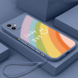 Cute Smile Rainbow Lucky Day Phone Case for iphone13 12 11 Pro Max