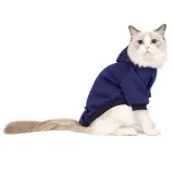 Pet Dog Cloth Solid Color Hooded Sweatshirt Puppy Cloth