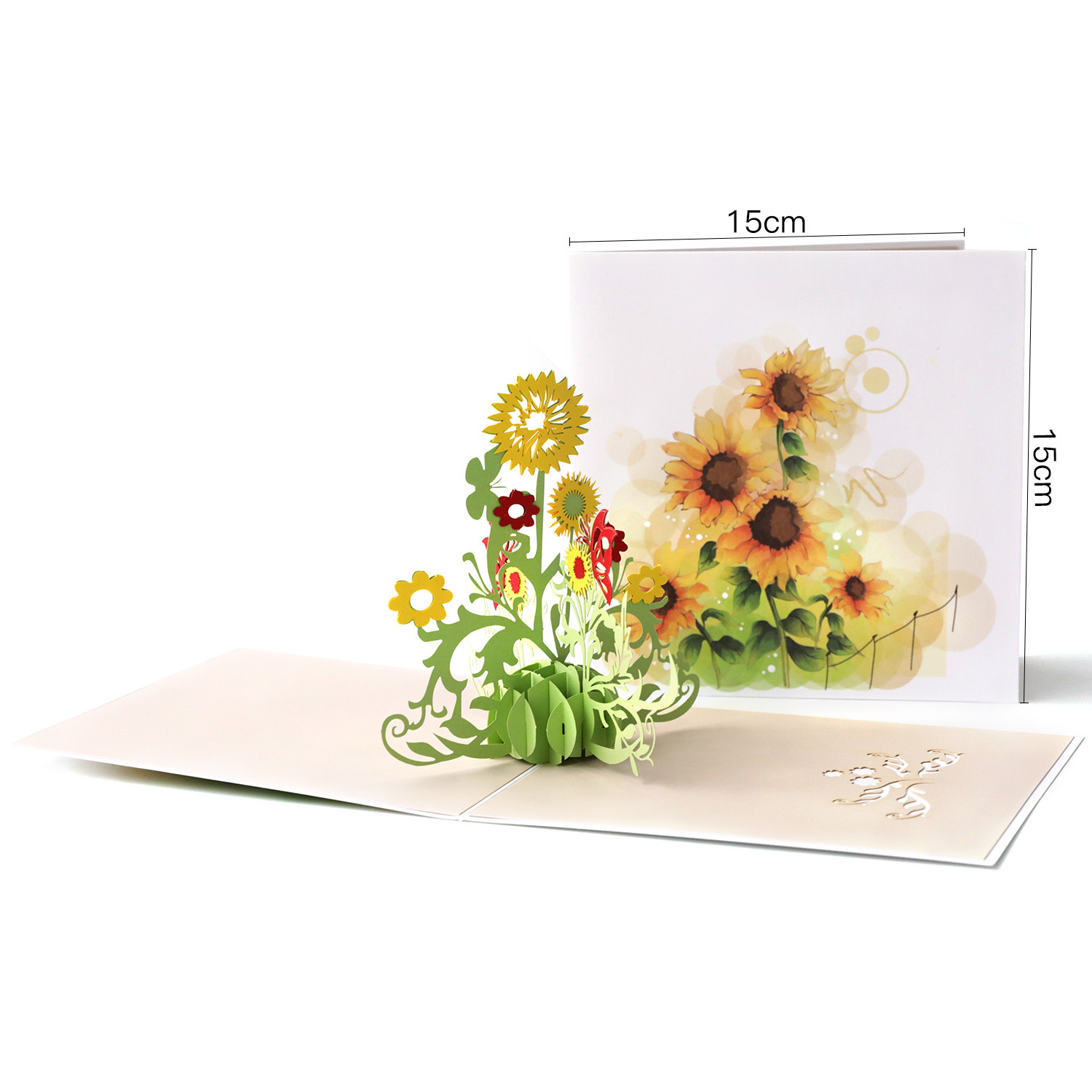 3D Sun Flower Basket Gift Card