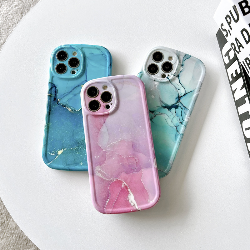 Printed Marble Pattern Drop Proof Phone Case for iPhone13 12 11 Pro Max