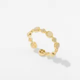 Gold Zircon Fashion Jewelry Inlaid Diamond Adjustable Size Women Ring