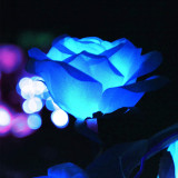 LED Artificial Flower Lights Fabric Artificial Wedding Decoration Rose Flower Lighting Outdoor