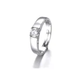 Couples Silver Zircon Hexagram Fashion Jewelry Inlaid Diamond Adjustable Size Women Ring
