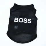 Pet Dog Cloth Crown and Footprint Printed Breathable Puppy Vest