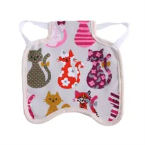 Pet Vest Cartoon Owl Cat Pattern Lace Cloth Feather Protection for Chicken and Duck