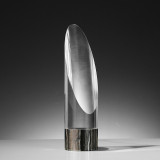 Modern Marble Semicircle Style Crystal Trophy Optical Award