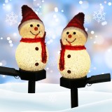 Attractive Solar Snowman Lights Garden Yard Christmas Decorative Lights For Holiday