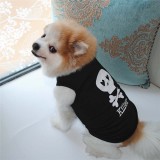 Pet Dog Cloth Skull Printed Puppy Vest Cloth