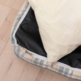 Rectangular Striped Lattice Removable Dog Bed Pet Bed